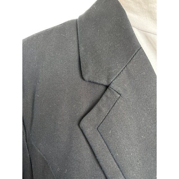 Lane Bryant Blazer Black Women 18 Classic Tailored  One Button Cotton Poly Blend - Picture 3 of 15